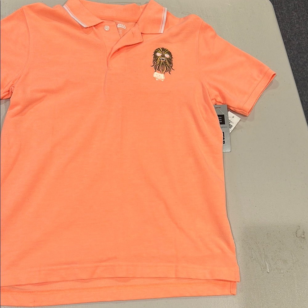 GAP Orange Polo Shirt Short-Sleeve Casual